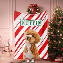 Christmas Dog Blanket Custom Made for Poodle - FromPhotoToPainting